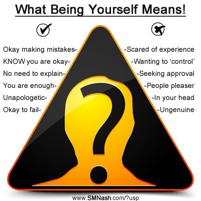 What being yourself looks like (and doesn't look like)