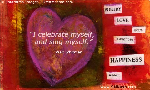 Valentine's Day Image - Walt Whitman Quote | Self-Love