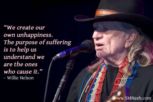 suffering quotation by Willie Nelson