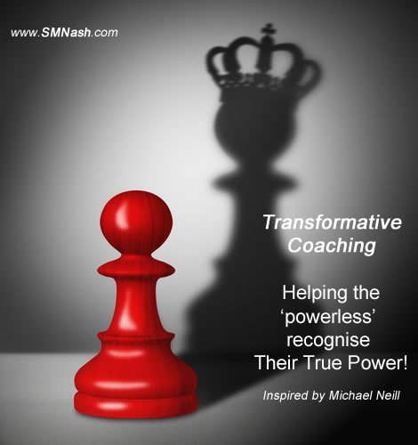 One possibility of transformative coaching?... Queen and pawn chess pieces - transformative coaching definition