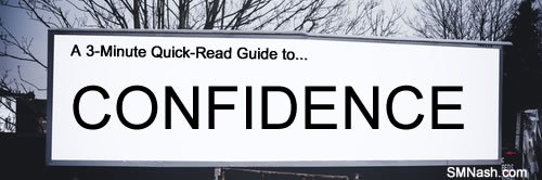 Confidence word on billboard image