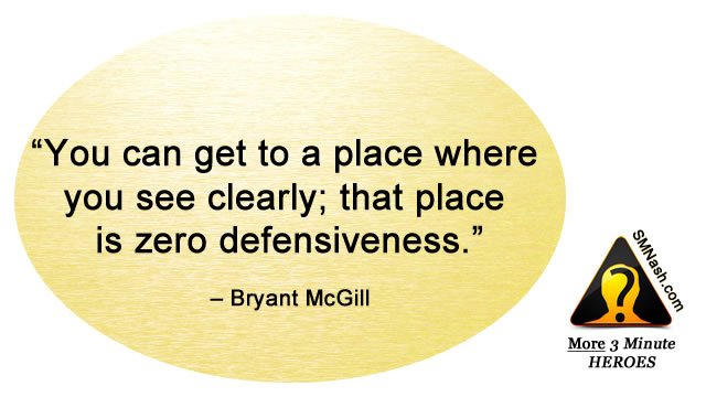Inspirational quote about feeling defensive