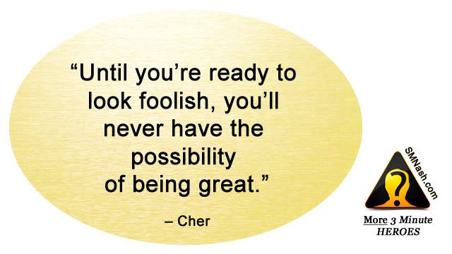 Inspirational quote about feeling foolish