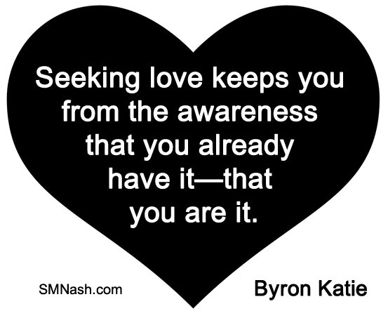 byron katie quote about love in love heart