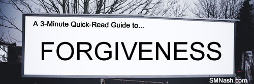 'Forgiveness' word on billboard image