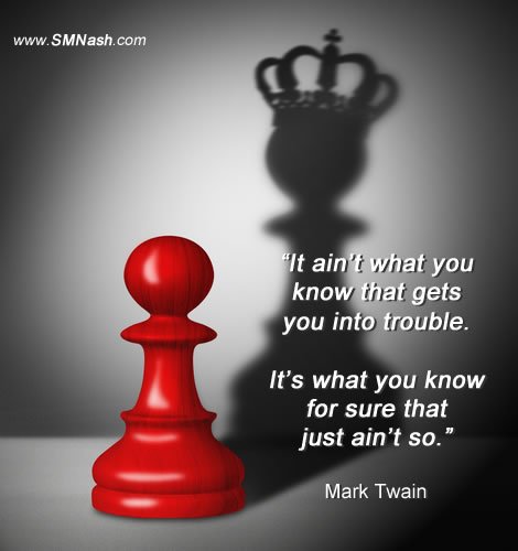work with me | image of pawn and queen | mark twain quote